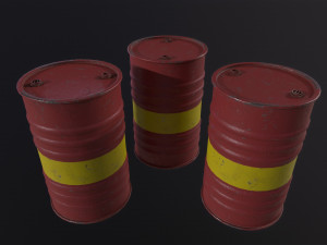 Rusty Oil Barrel 3D 模型
