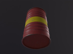 Rusty Oil Barrel 3D 模型