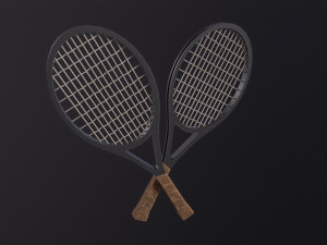 Tennis Racquet 3D Model