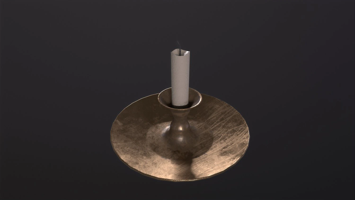 Candle 3D Model .c4d .max .obj .3ds .fbx .stl .blend 