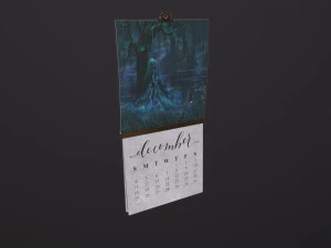 Calendar 3D Model