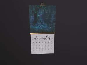 Calendar 3D Model
