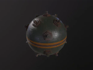 Naval Mine 3D Model