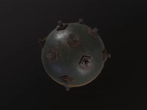Naval Mine 3D Model