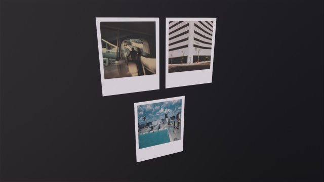 Polaroid Photos 3D 模型 .c4d .max .obj .3ds .fbx .stl .blend 