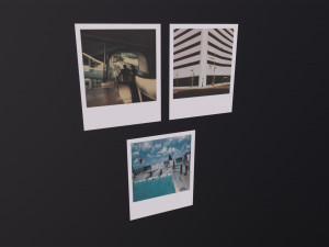 Polaroid Photos 3D Model