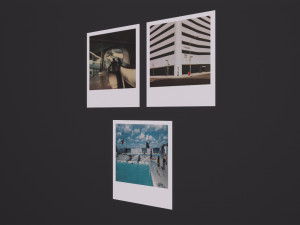 Polaroid Photos 3D 模型