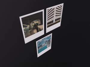 Polaroid Photos 3D Model