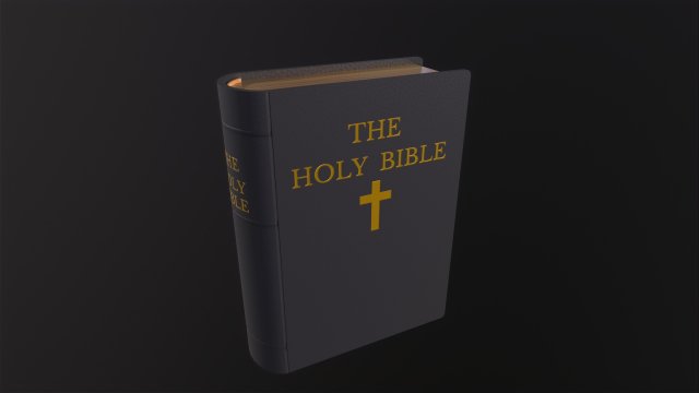 The Holy Bible 3D 模型 .c4d .max .obj .3ds .fbx .stl .blend