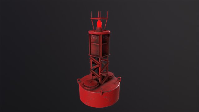 Buoy 3D Модель .c4d .max .obj .3ds .fbx .stl .blend 