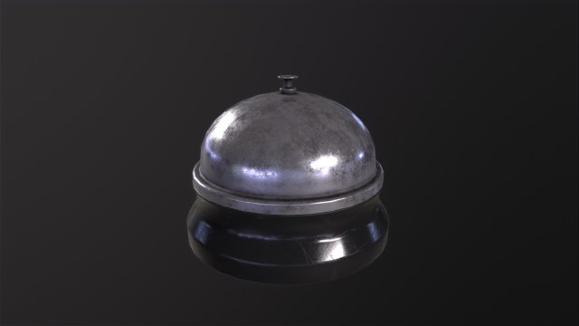Service Bell Model 3D .c4d .max .obj .3ds .fbx .stl .blend 