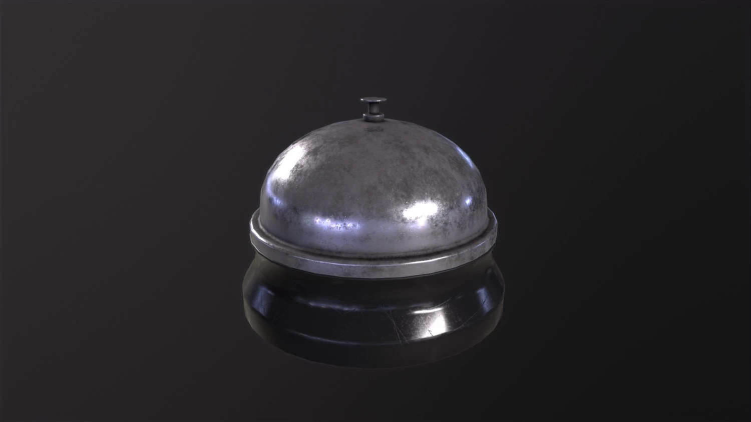 Service Bell 3D Model .c4d .max .obj .3ds .fbx .stl .blend 