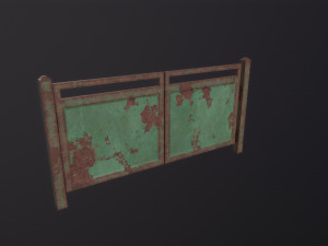 Old Metal Gate 3Dモデル