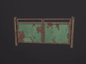 Old Metal Gate 3D Model