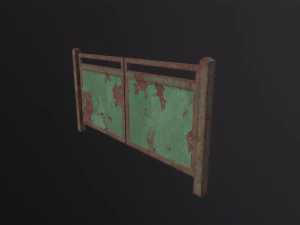 Old Metal Gate 3D Model