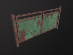 Old Metal Gate Modello 3D