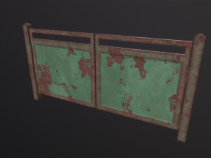 Old Metal Gate Modello 3D