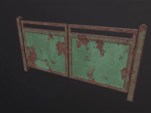 Old Metal Gate 3D Model