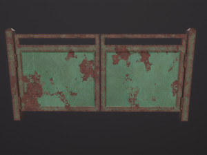 Old Metal Gate Modello 3D