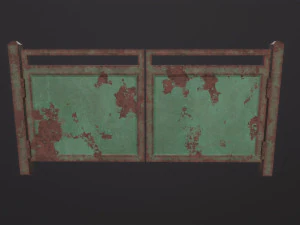 Old Metal Gate 3D Model