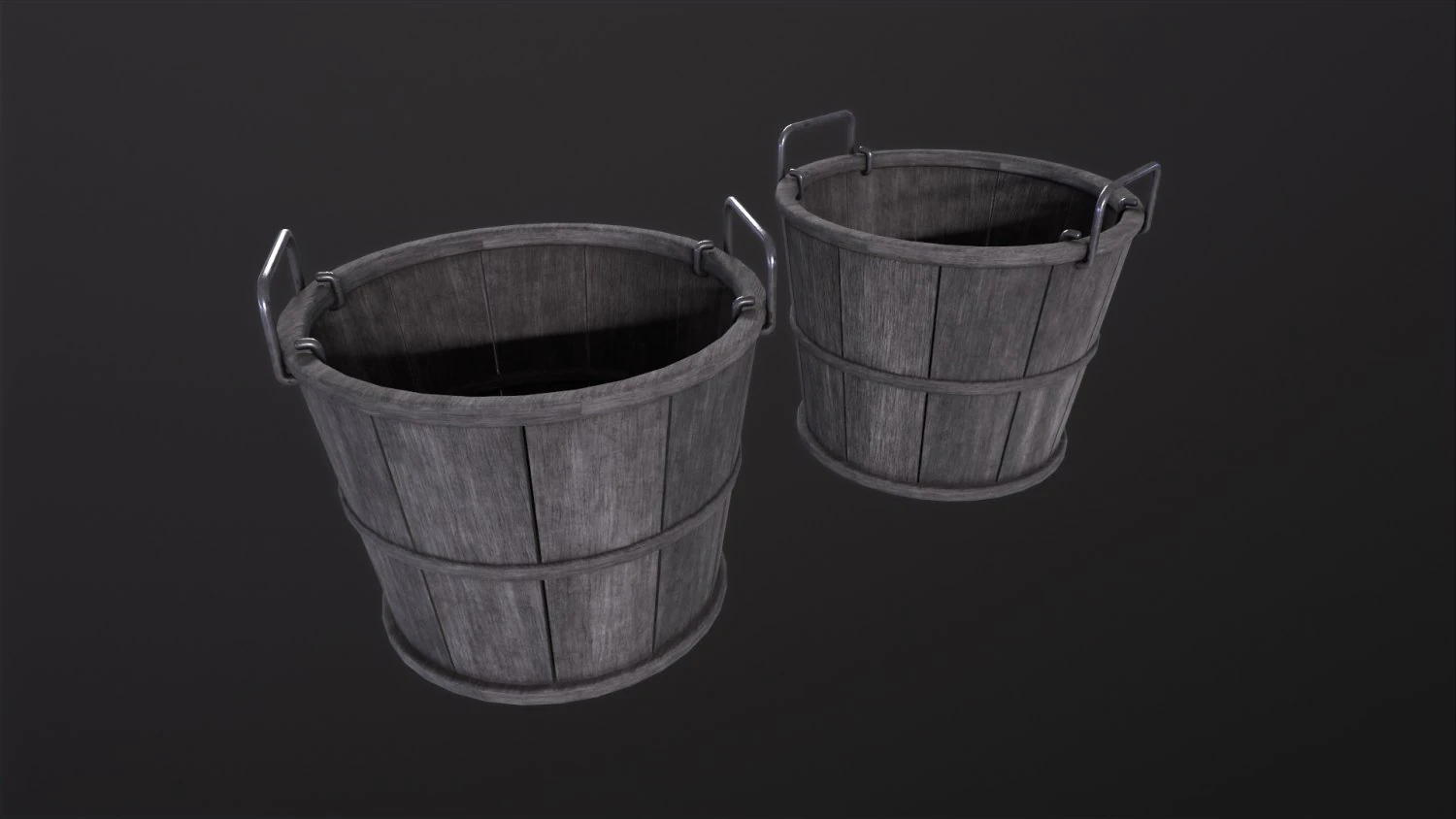 Bushel Basket 3D Model .c4d .max .obj .3ds .fbx .stl .blend 