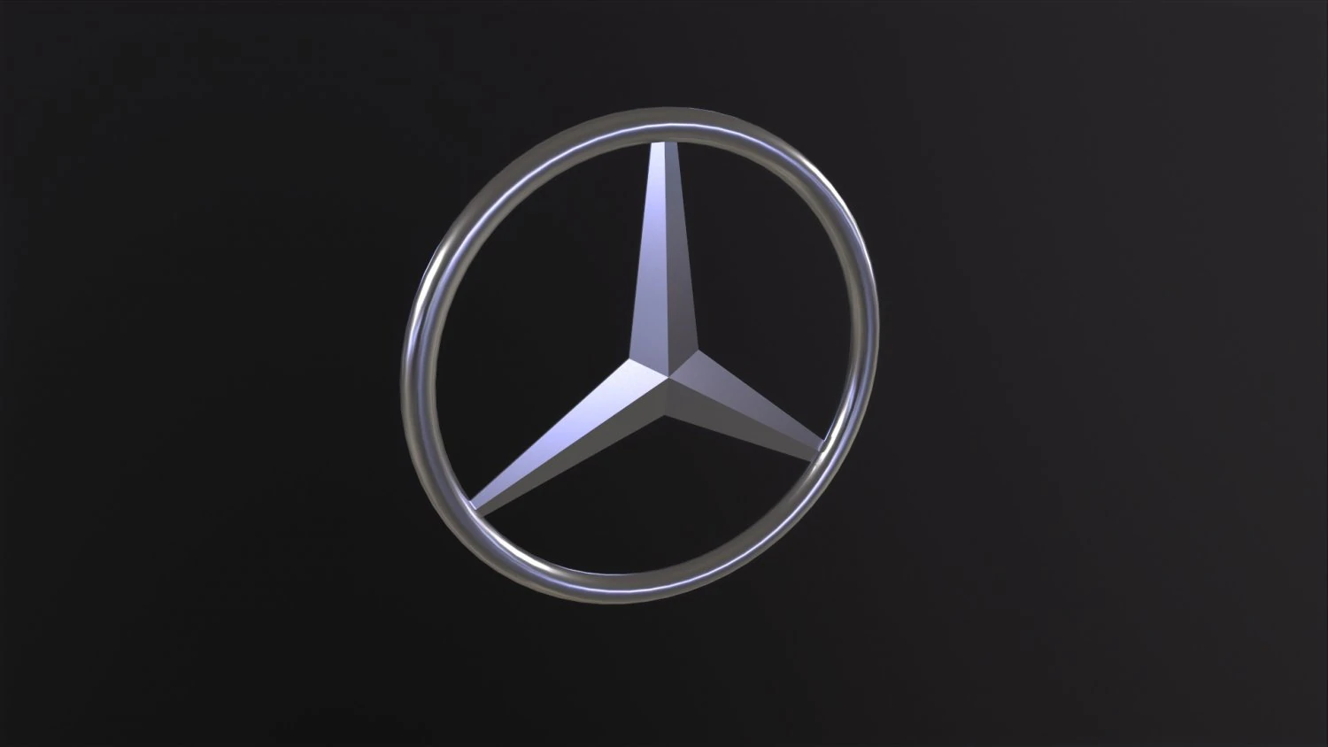 Mercedes Benz Logo 3D Model .c4d .max .obj .3ds .fbx .stl .blend 