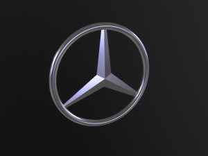 Mercedes Benz Logo 3D Model