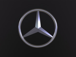 Mercedes Benz Logo 3D Model