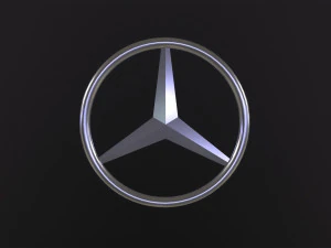 Mercedes Benz Logo 3D Model