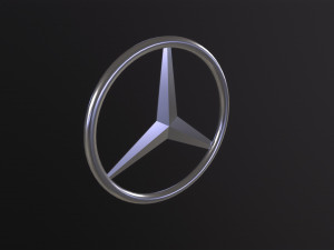 Mercedes Benz Logo 3D Model