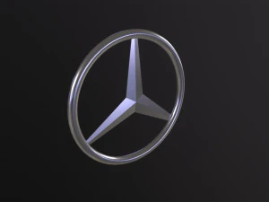 Mercedes Benz Logo 3D Model