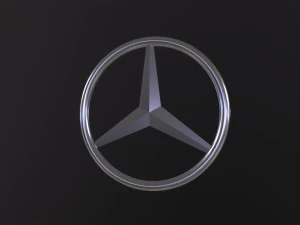 Mercedes Benz Logo 3D Model