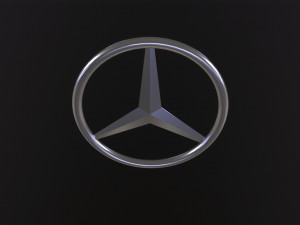 Mercedes Benz Logo 3D Model