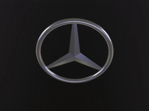 Mercedes Benz Logo 3D Model