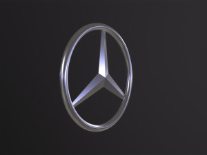 Mercedes Benz Logo 3D Model