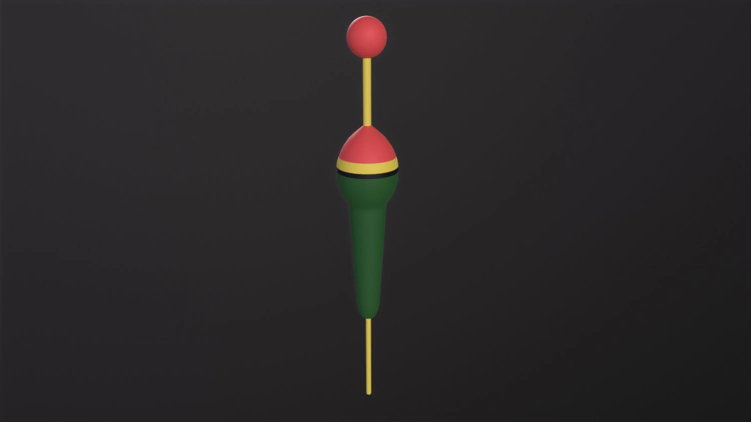 Fishing Float 3D Model .c4d .max .obj .3ds .fbx .stl .blend 