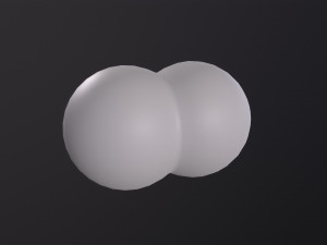 Hydrogen Molecule 3D Model
