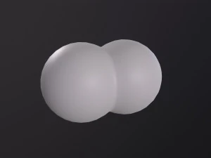 Mol&eacute;cula de Hidrog&ecirc;nio Modelo 3D