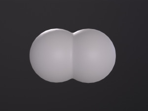 Hydrogen Molecule 3D Model