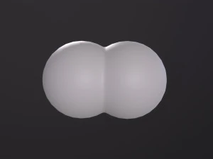 Molecola di idrogeno Modello 3D