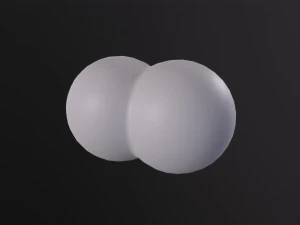 Molecola di idrogeno Modello 3D