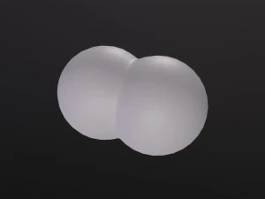 Molecola di idrogeno Modello 3D