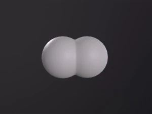 Molecola di idrogeno Modello 3D