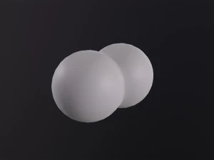 Molecola di idrogeno Modello 3D