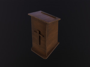 Church Lectern Model 3D