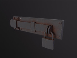 Metal Door Lock 3Dモデル