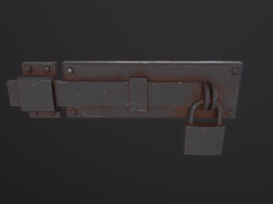 Metal Door Lock 3Dモデル