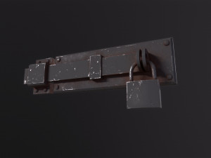 Metal Door Lock 3Dモデル