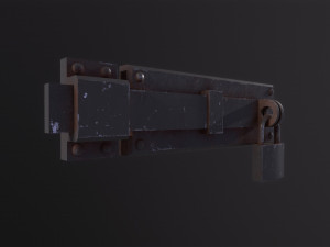 Metal Door Lock 3Dモデル