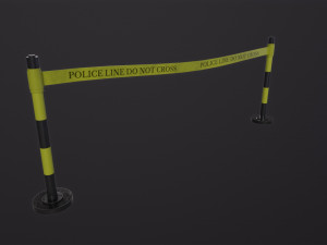 Police Line 3D Model